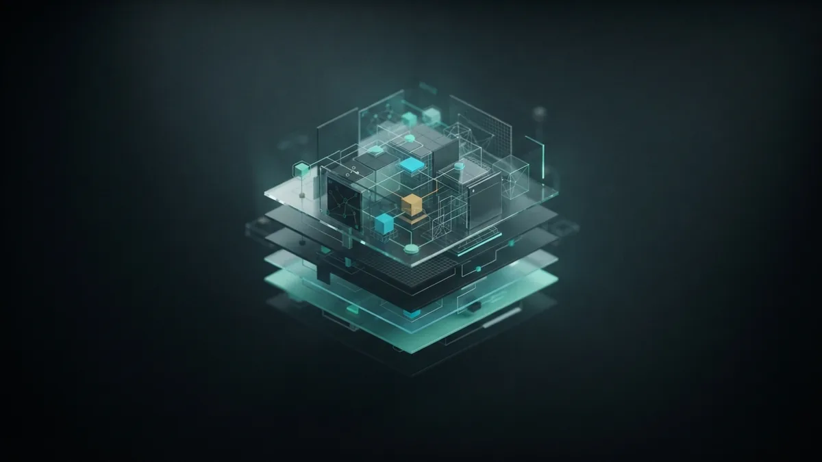 Layered dark geometric planes forming an abstract international financial network